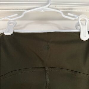 Lululemon Olive Green Wunder Under Leggings, 25 inch